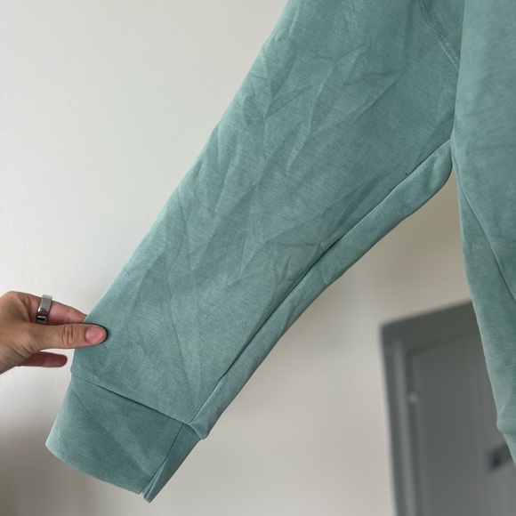 Mint Green Quarter-Zip Sweatshirt - Picture 3 of 6